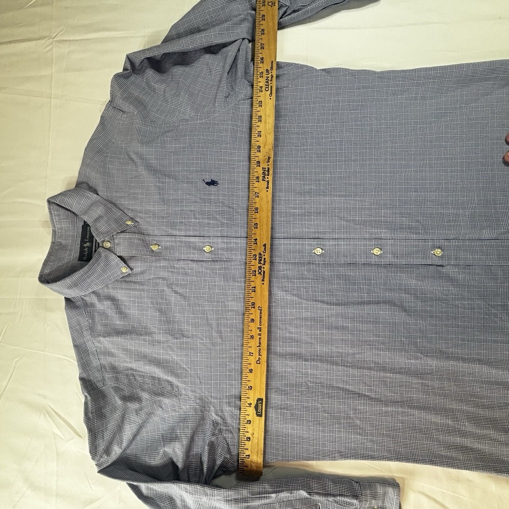 Ralph Lauren Men's Shirt Long Sleeve Button Down Blue Check Classic Fit 17 32/33 - Picture 5 of 11